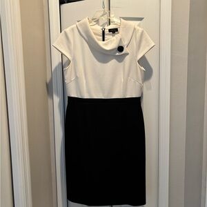 Tahari color block pencil style dress